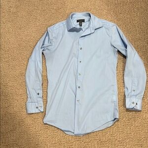 Alfani Blue Dress Shirt Slim Fit
